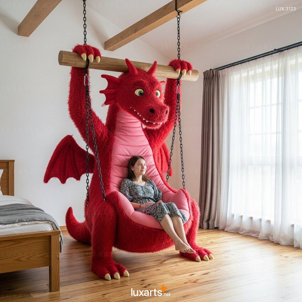 Dragon Shaped Swing Lounger – Stylish Indoor Lounge Chair for Modern Homes hanging dragon lounger 1