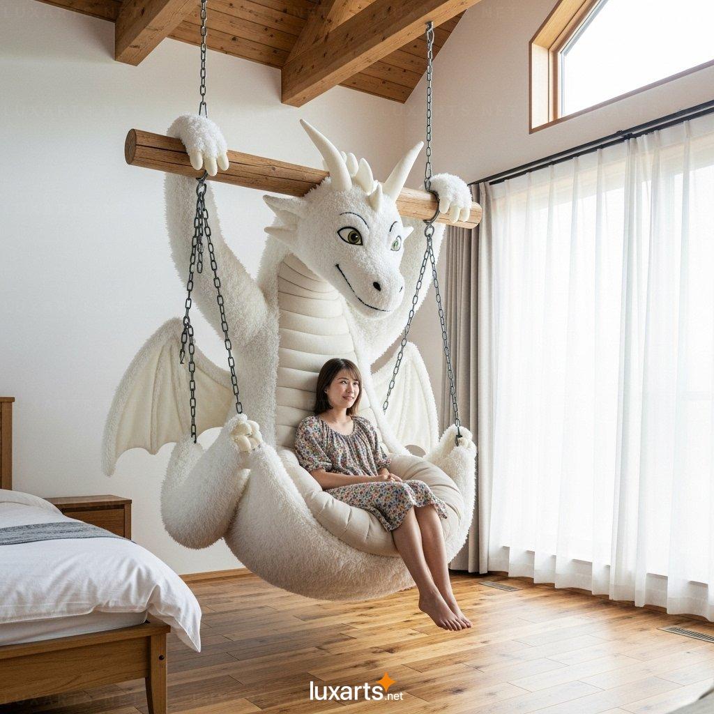 Dragon Shaped Swing Lounger – Stylish Indoor Lounge Chair for Modern Homes hanging dragon lounger 2