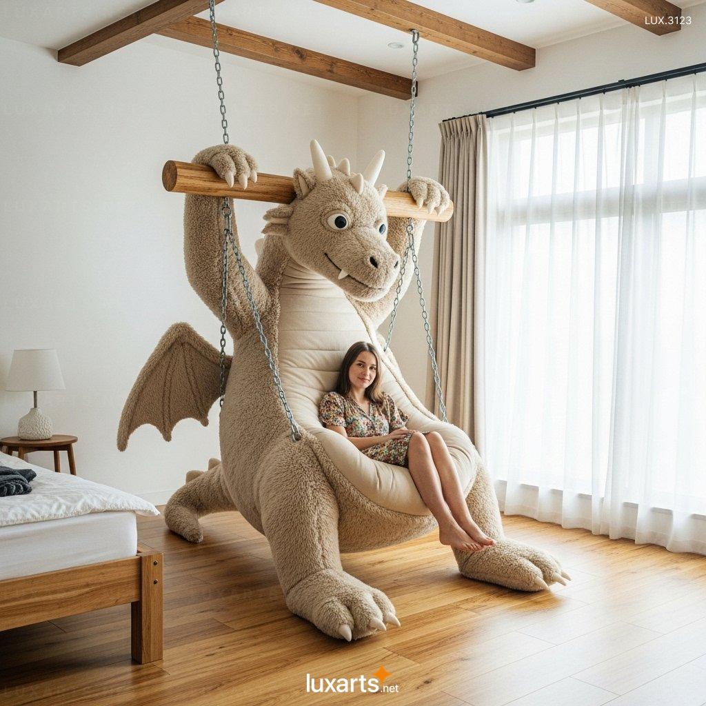Dragon Shaped Swing Lounger – Stylish Indoor Lounge Chair for Modern Homes hanging dragon lounger 4