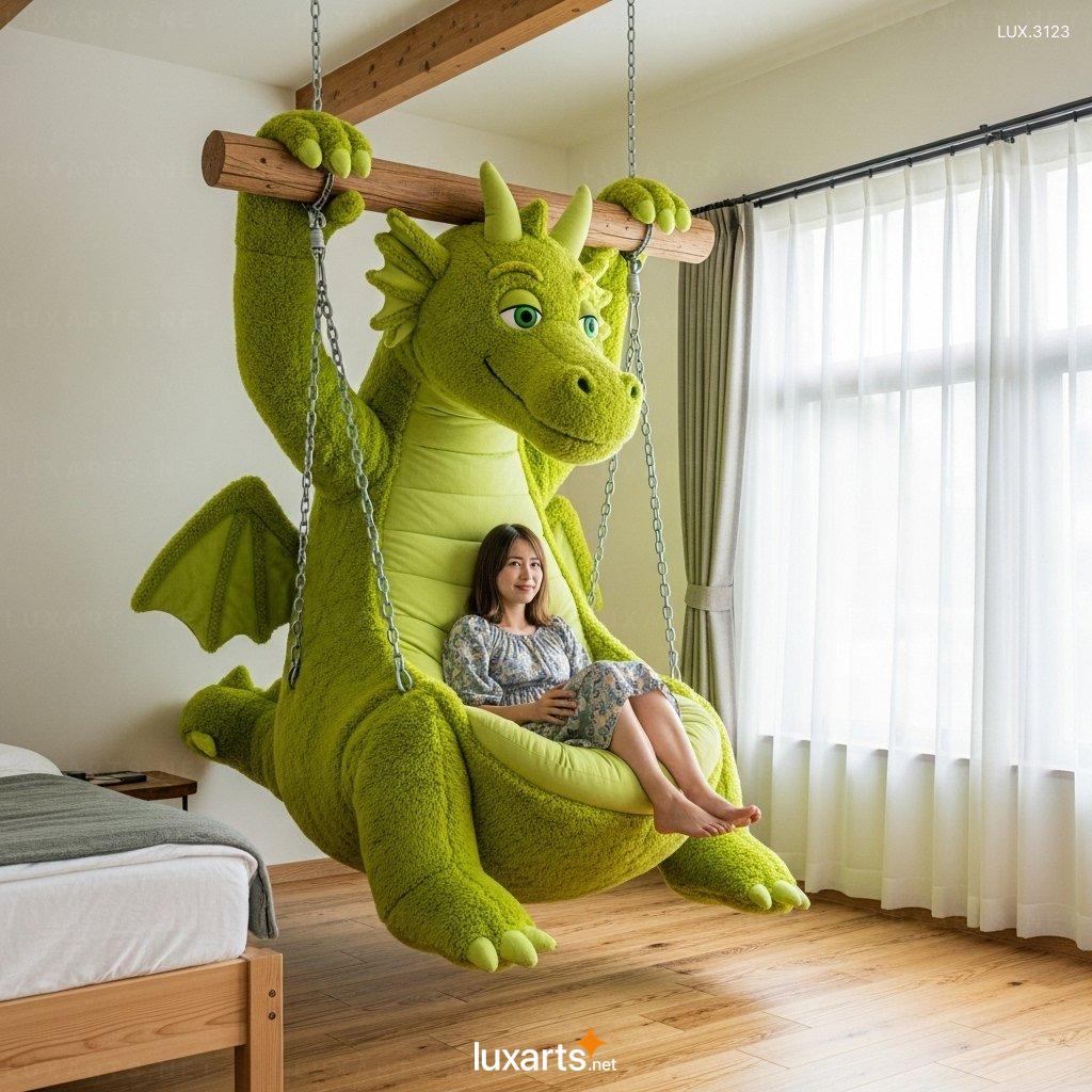 Dragon Shaped Swing Lounger – Stylish Indoor Lounge Chair for Modern Homes hanging dragon lounger 5