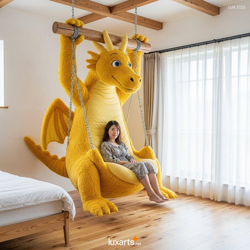 Dragon Shaped Swing Lounger – Stylish Indoor Lounge Chair for Modern Homes hanging dragon lounger 7