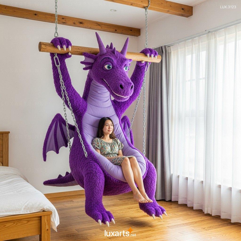 Dragon Shaped Swing Lounger – Stylish Indoor Lounge Chair for Modern Homes hanging dragon lounger 8