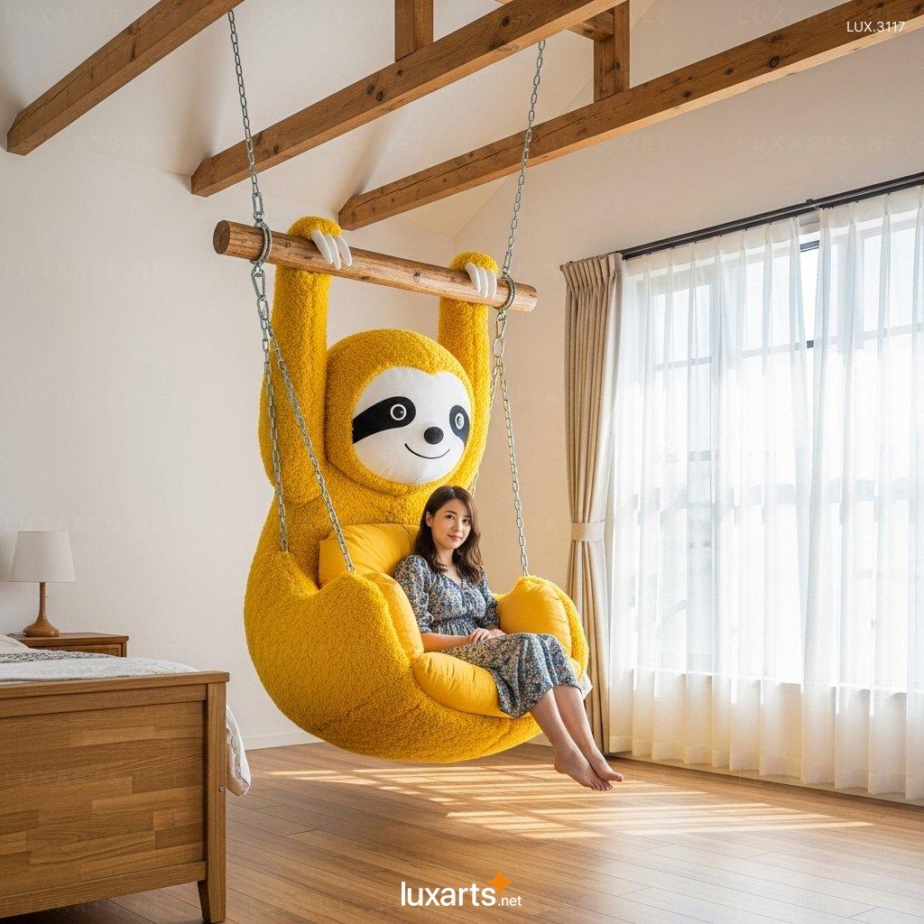 Hanging Sloth Shaped Lounger: Comfortable & Unique Hanging Chair for Relaxation hanging sloth lounger 4