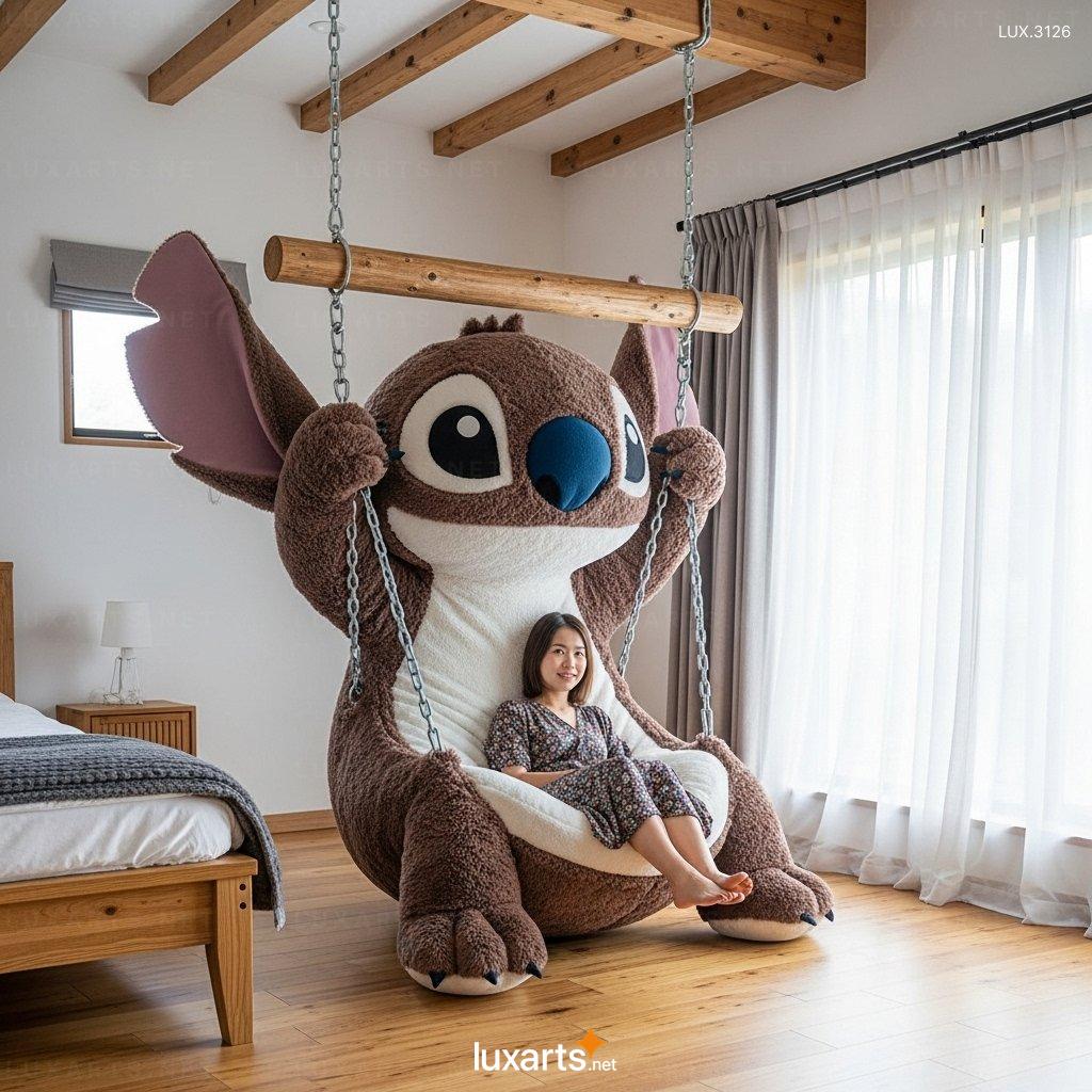 Disney-Inspired Stitch Swing Lounger – Indoor/Outdoor Hanging Lounge Chair hanging stitch lounger 1