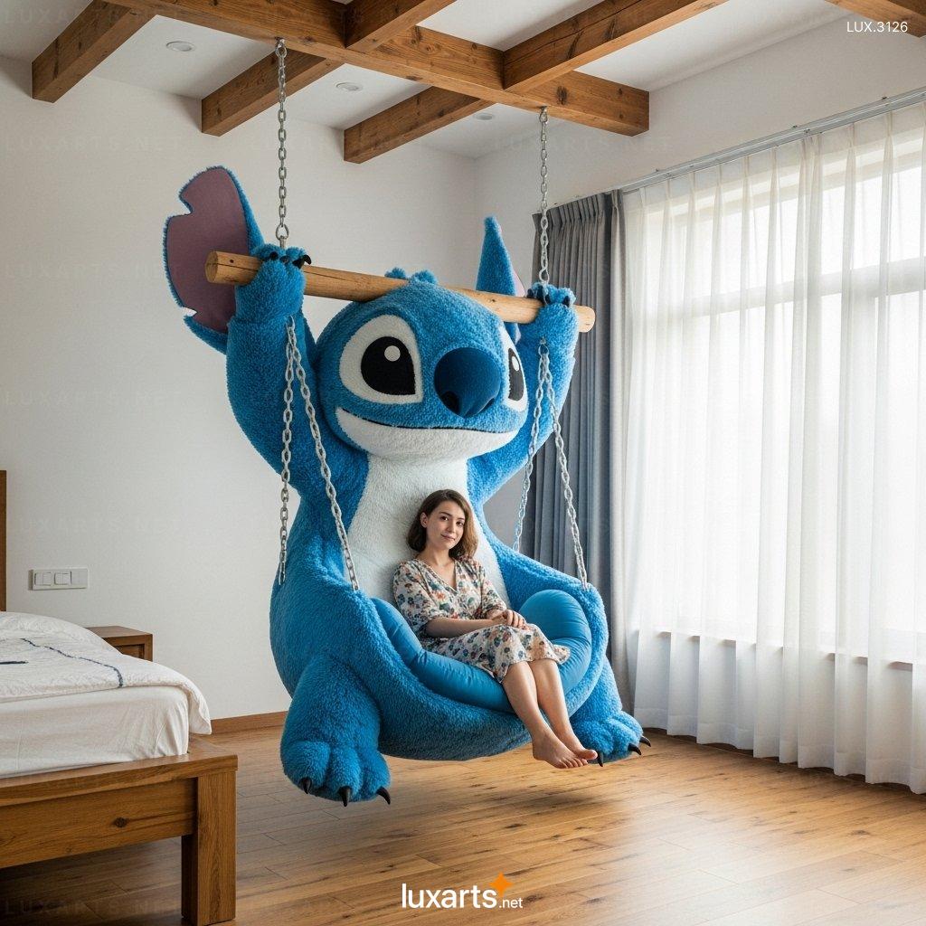 Disney-Inspired Stitch Swing Lounger – Indoor/Outdoor Hanging Lounge Chair hanging stitch lounger 2