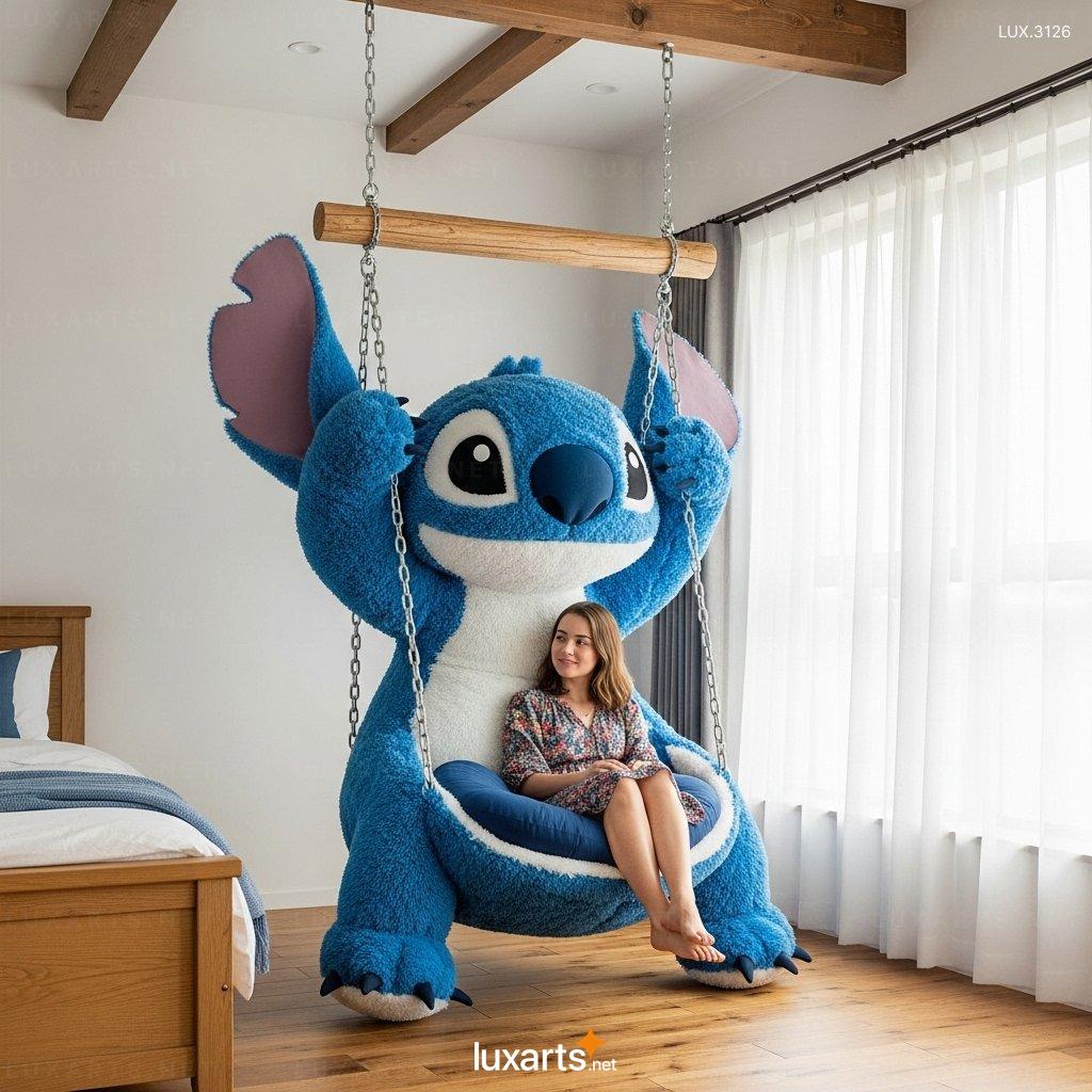 Disney-Inspired Stitch Swing Lounger – Indoor/Outdoor Hanging Lounge Chair hanging stitch lounger 3