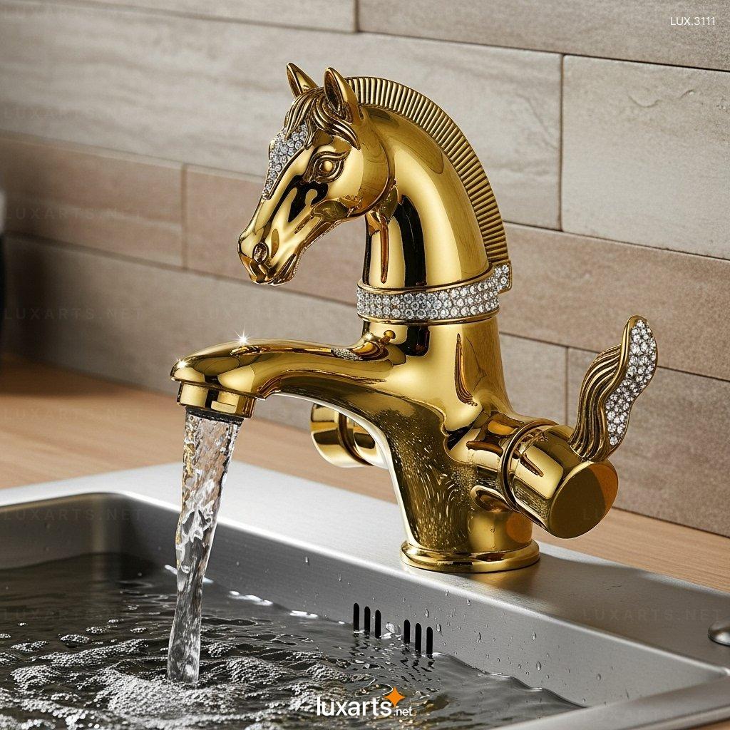 Horse Shaped Faucet – High-Quality Metal Tap with Artistic Horse Design horse faucet 4