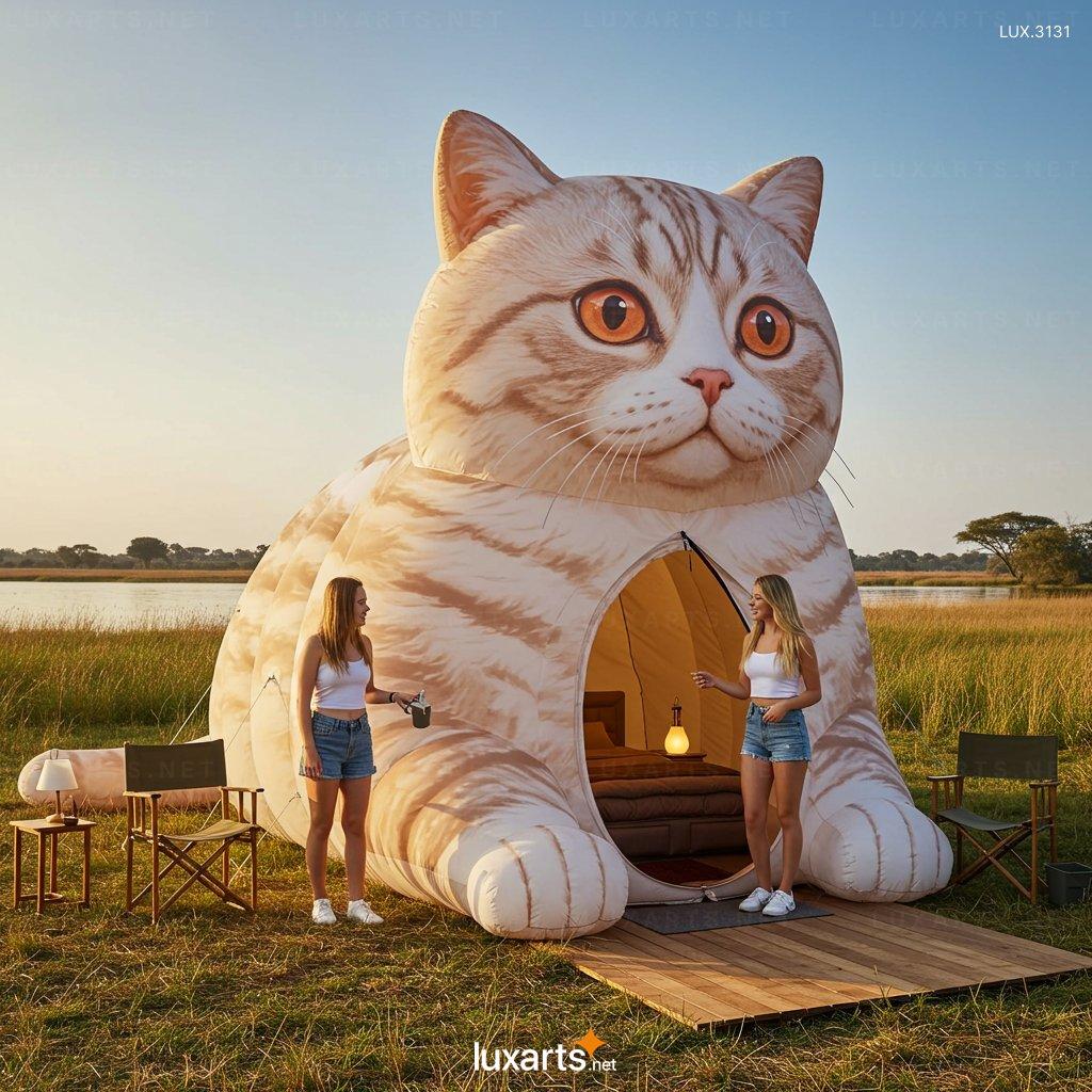 Inflatable Cat Shaped Tent – Giant Outdoor Camping Dome for Family & Kids Fun inflatable cat tent 1