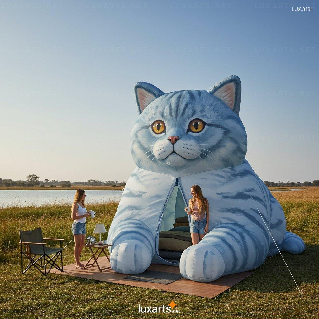 Inflatable Cat Shaped Tent – Giant Outdoor Camping Dome for Family & Kids Fun inflatable cat tent 14