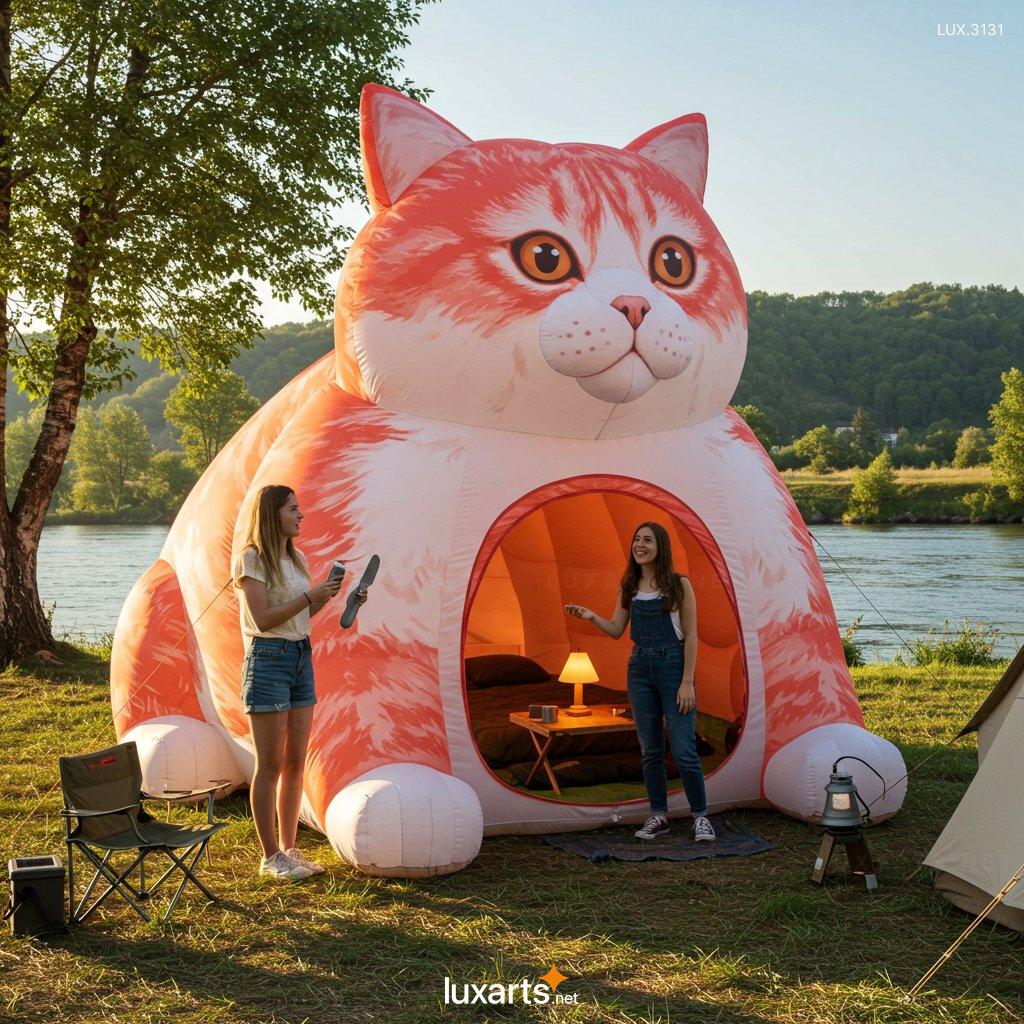Inflatable Cat Shaped Tent – Giant Outdoor Camping Dome for Family & Kids Fun inflatable cat tent 16