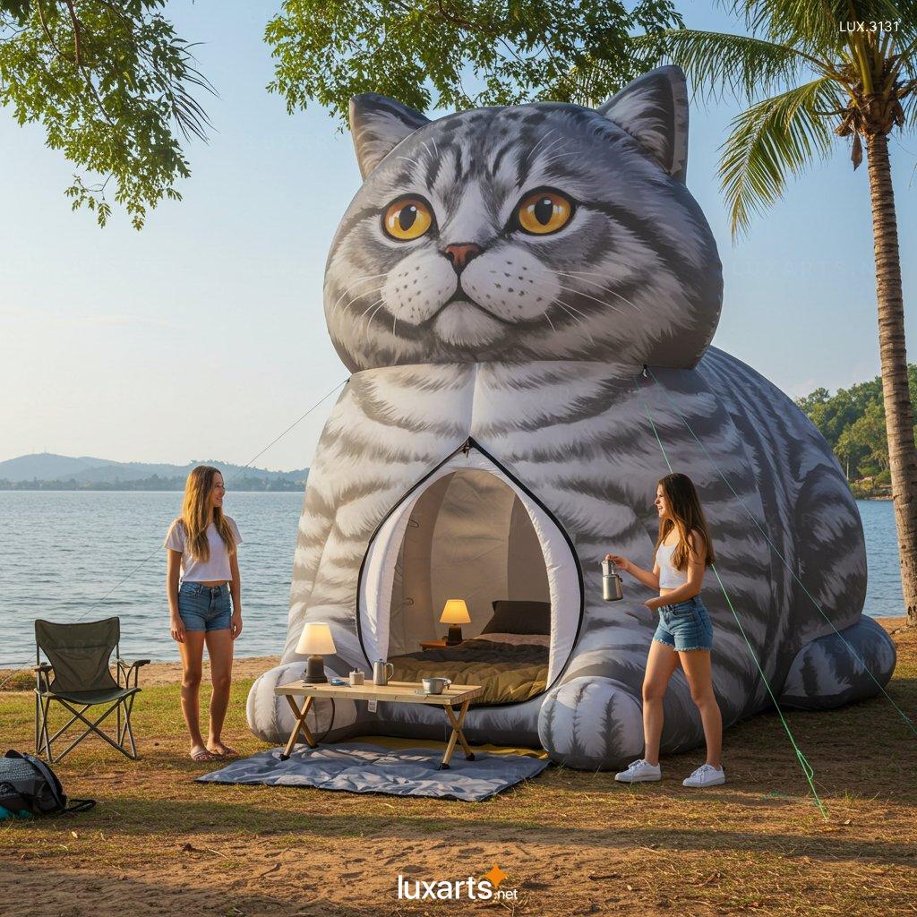 Inflatable Cat Shaped Tent – Giant Outdoor Camping Dome for Family & Kids Fun inflatable cat tent 2