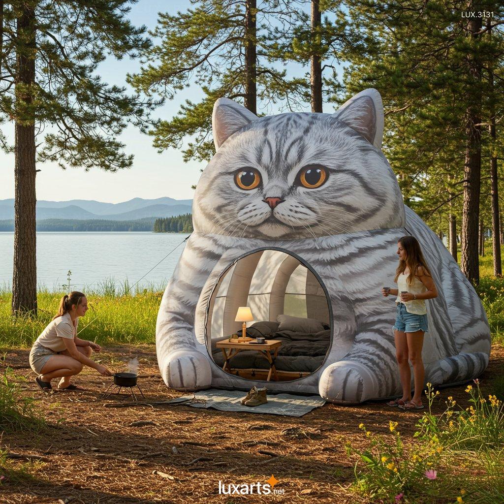 Inflatable Cat Shaped Tent – Giant Outdoor Camping Dome for Family & Kids Fun inflatable cat tent 5