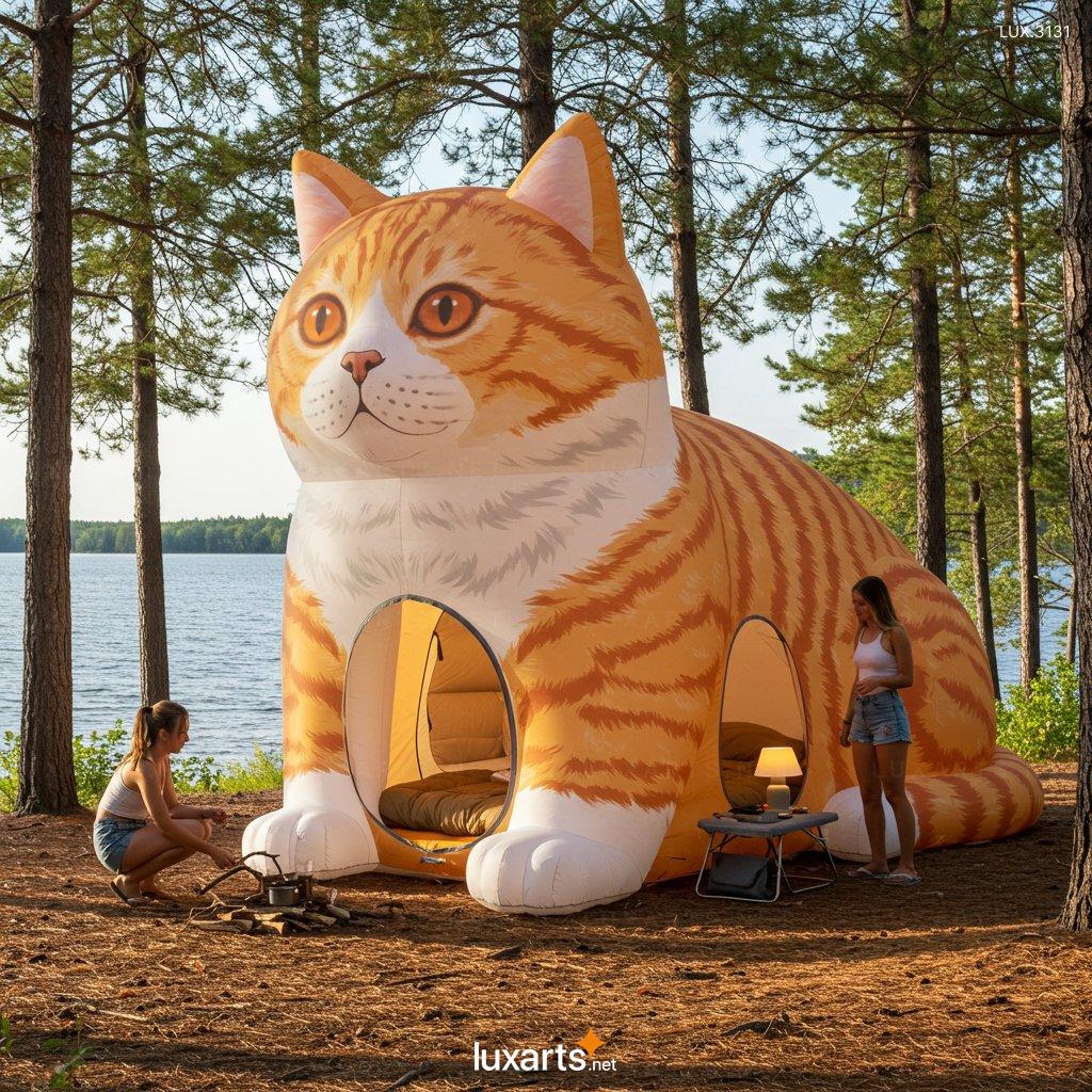 Inflatable Cat Shaped Tent – Giant Outdoor Camping Dome for Family & Kids Fun inflatable cat tent 6