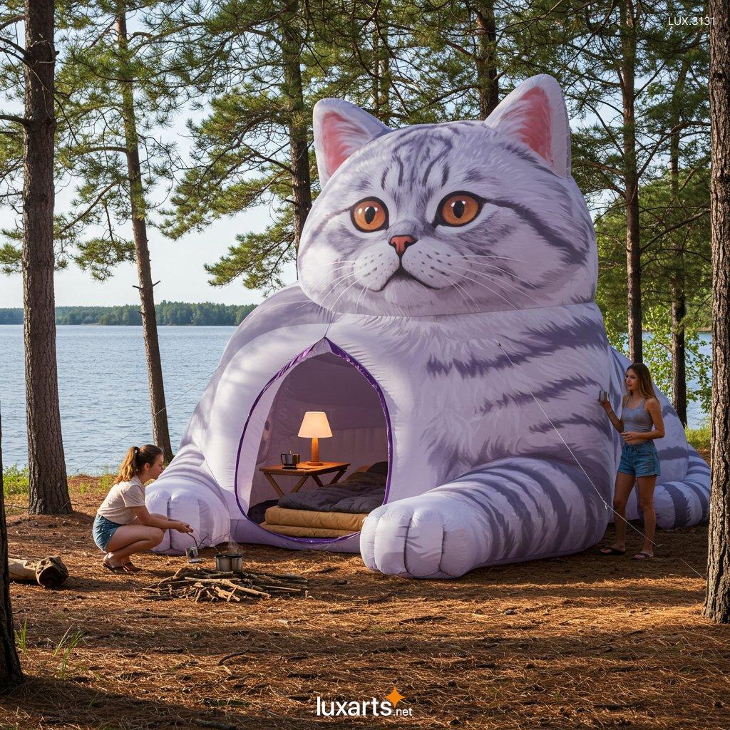 Inflatable Cat Shaped Tent – Giant Outdoor Camping Dome for Family & Kids Fun inflatable cat tent 7