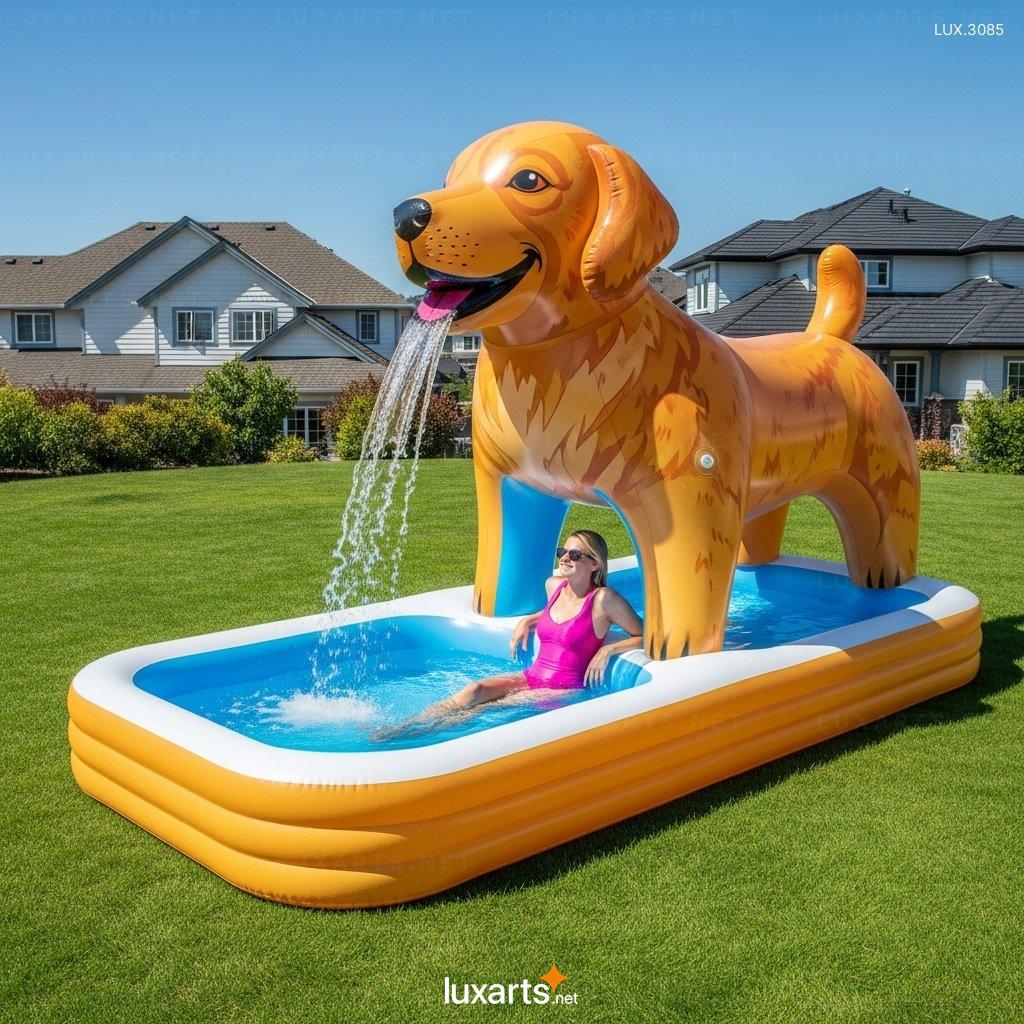 Cute Inflatable Dog Shaped Pools for Backyard Play & Relaxation inflatable dog pools 1