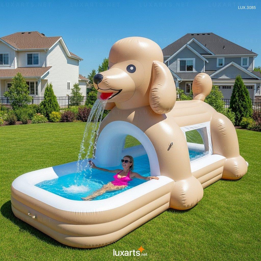 Cute Inflatable Dog Shaped Pools for Backyard Play & Relaxation inflatable dog pools 2