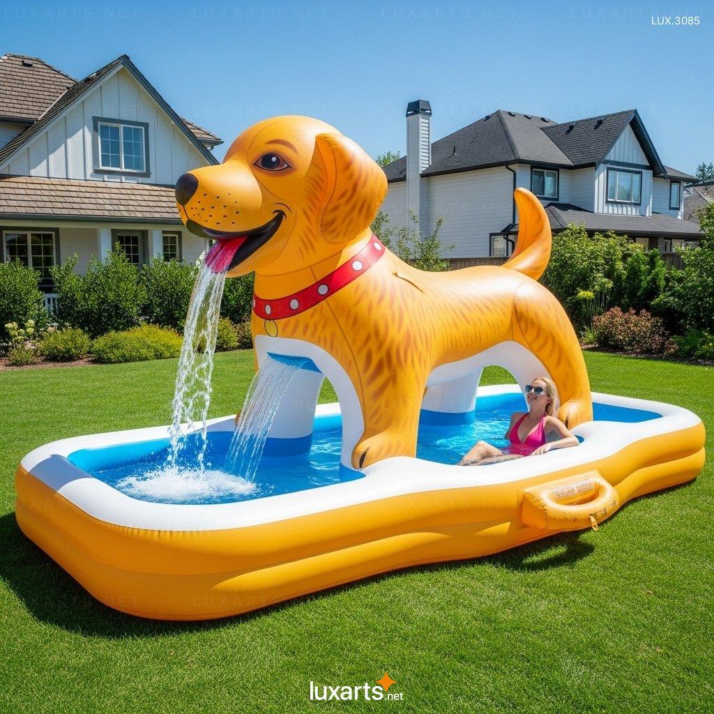Cute Inflatable Dog Shaped Pools for Backyard Play & Relaxation inflatable dog pools 4
