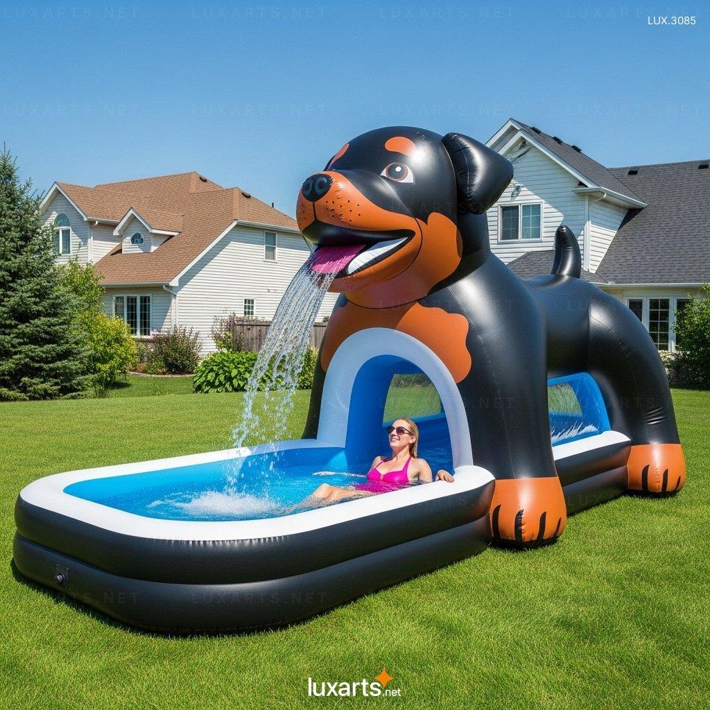 Cute Inflatable Dog Shaped Pools for Backyard Play & Relaxation inflatable dog pools 5