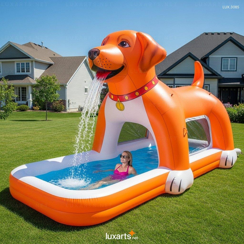 Cute Inflatable Dog Shaped Pools for Backyard Play & Relaxation inflatable dog pools 8