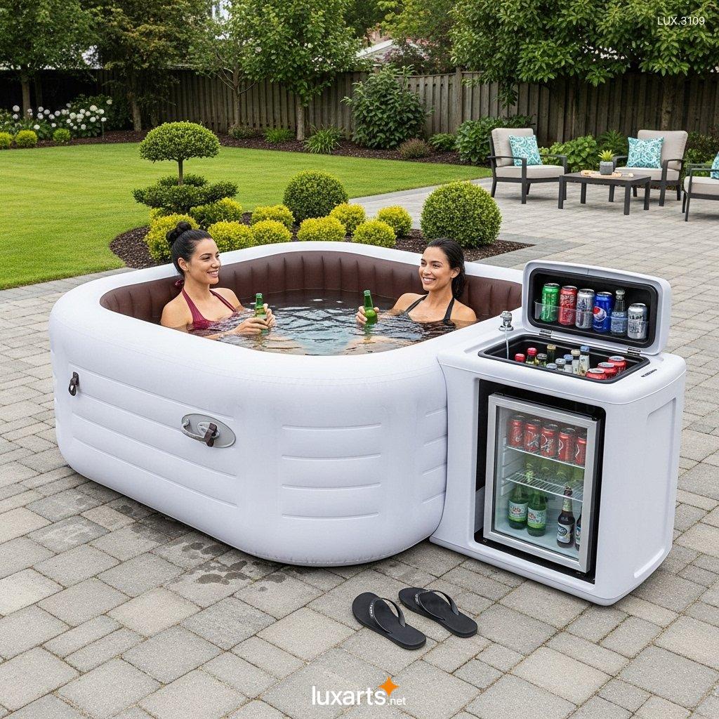 Inflatable Hot Tubs with Fridge and Coolers – Ultimate Relaxation at Home inflatable hot tubs with fridge and coolers 5