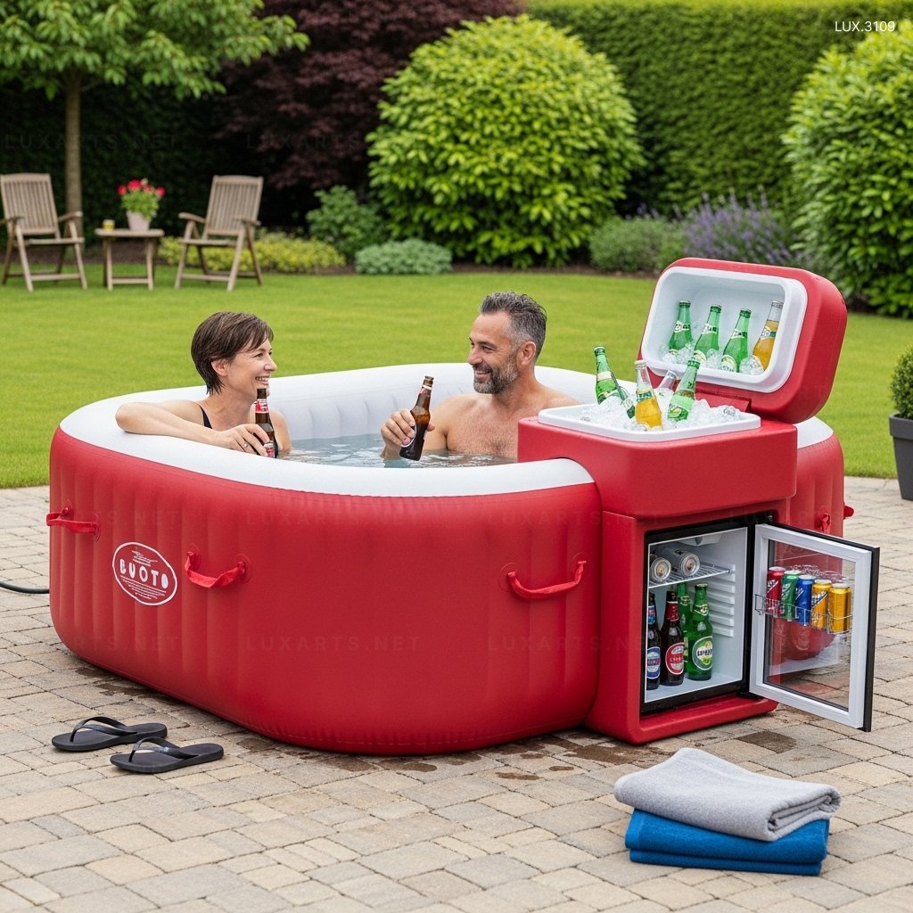 Inflatable Hot Tubs with Fridge and Coolers – Ultimate Relaxation at Home inflatable hot tubs with fridge and coolers 6