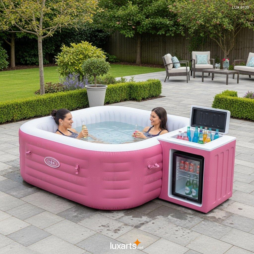 Inflatable Hot Tubs with Fridge and Coolers – Ultimate Relaxation at Home inflatable hot tubs with fridge and coolers 9