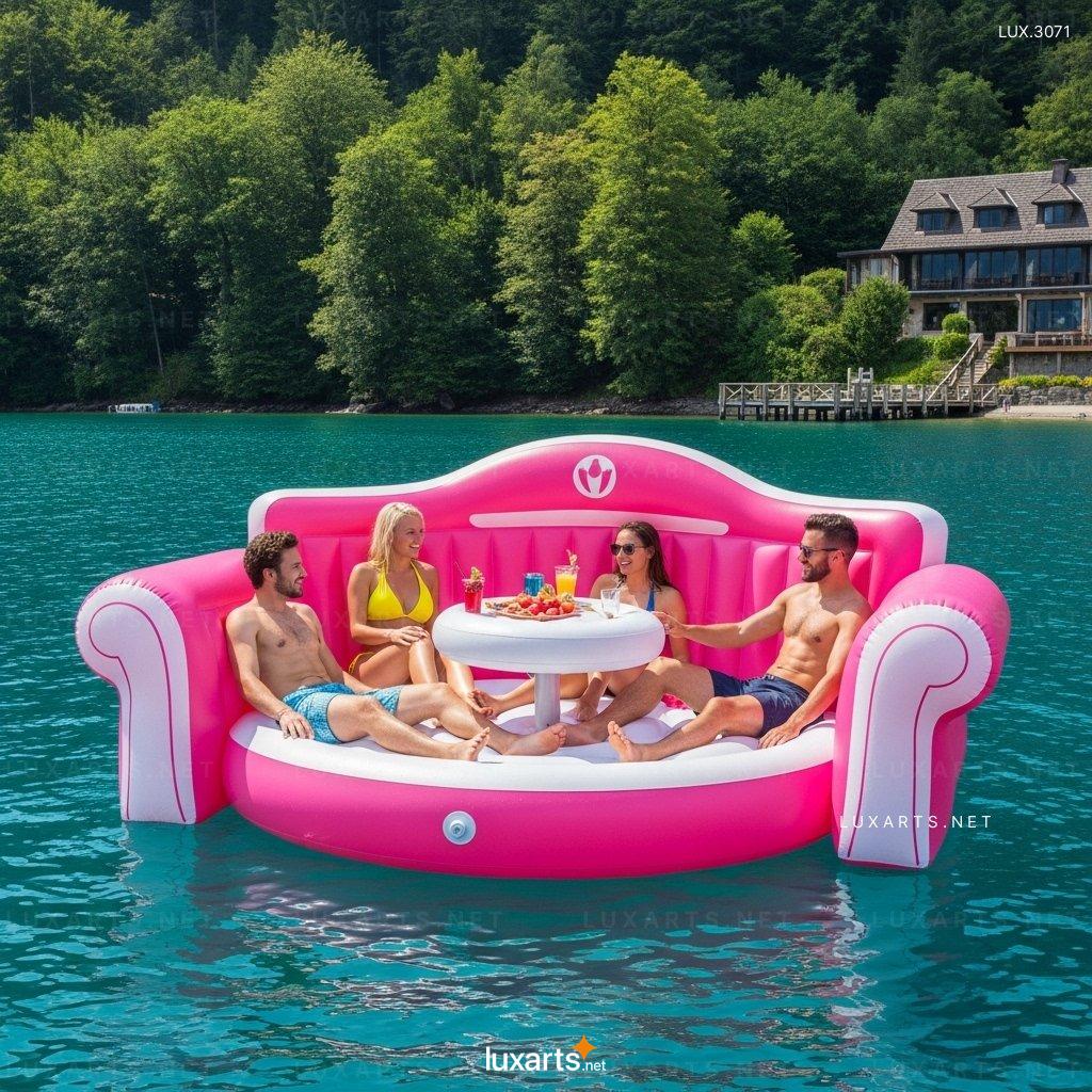 Inflatable Sofa Shaped Lake Party Float – Giant Lounge Float for Pool or Lake Fun inflatable sofa lake float 12