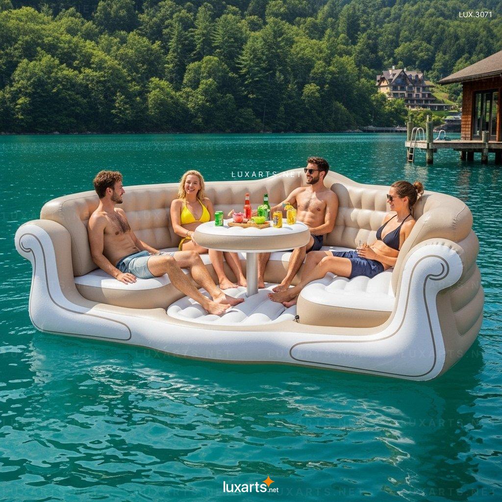 Inflatable Sofa Shaped Lake Party Float – Giant Lounge Float for Pool or Lake Fun inflatable sofa lake float 6