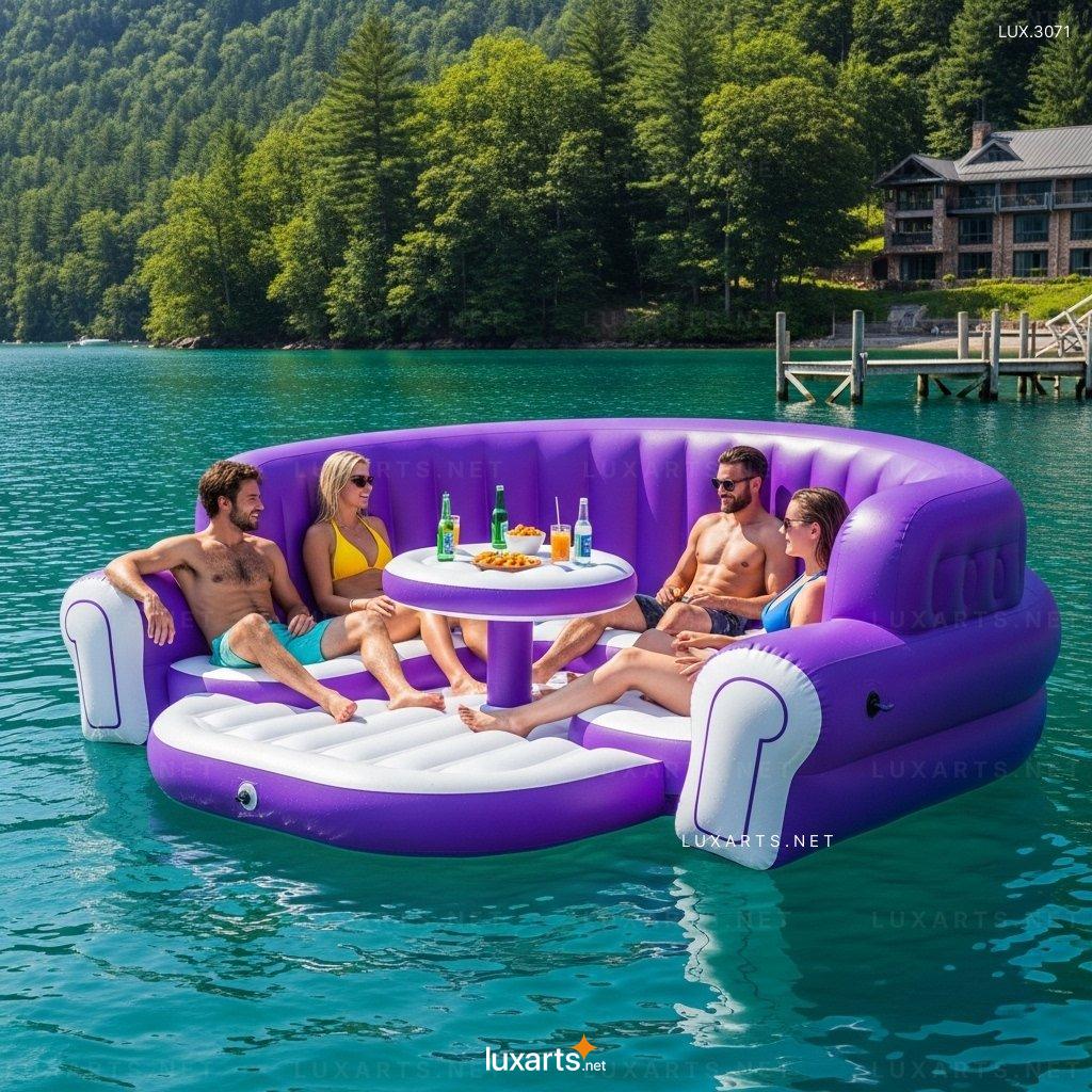 Inflatable Sofa Shaped Lake Party Float – Giant Lounge Float for Pool or Lake Fun inflatable sofa lake float 9
