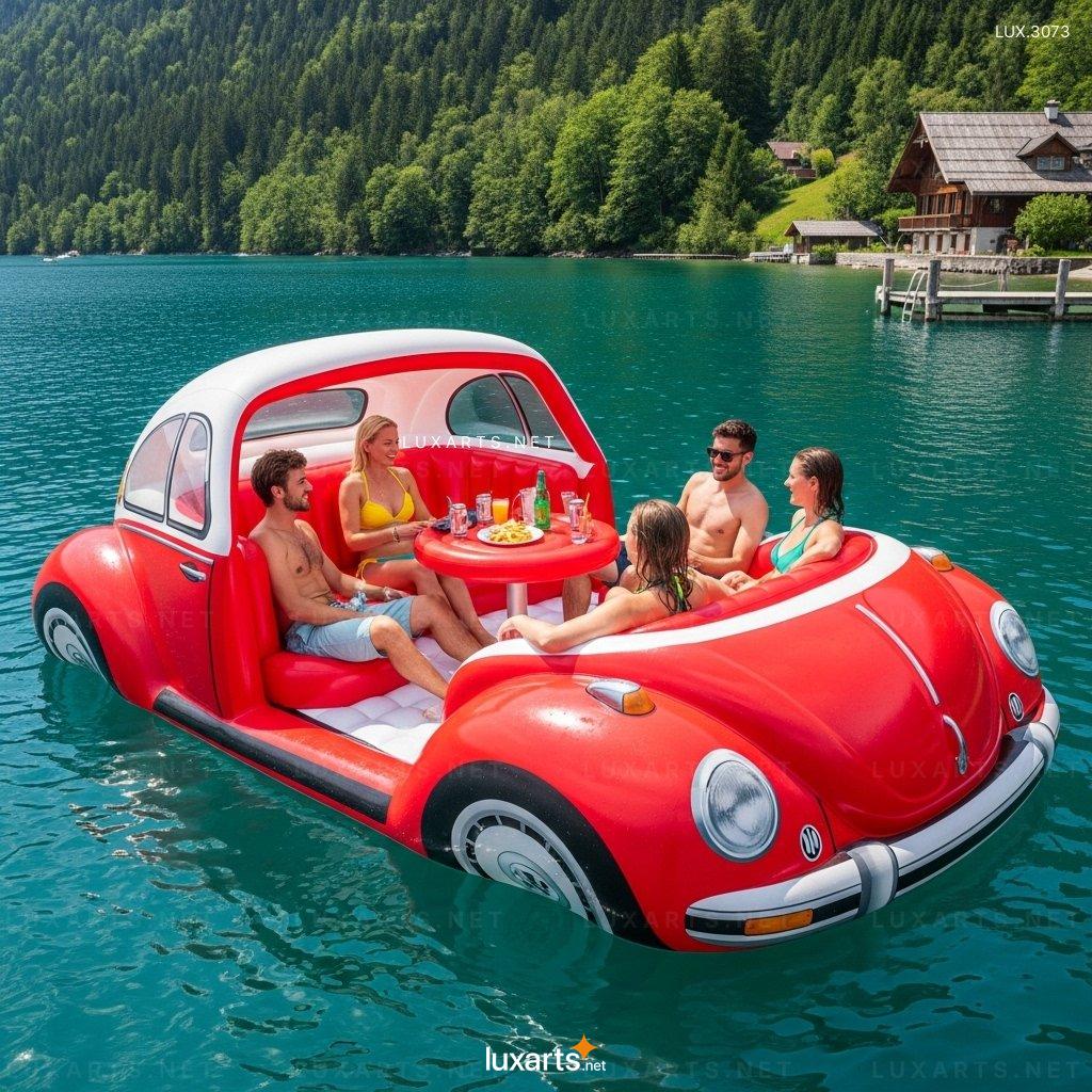 Inflatable VW Beetle Lake Float – Fun & Comfortable Pool Float for Lakes & Pools inflatable vw beetle lake float 2