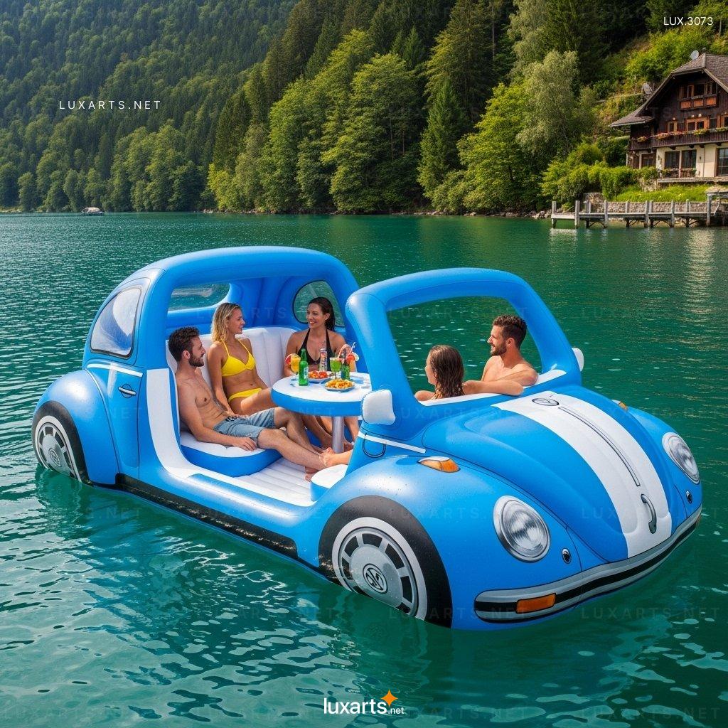 Inflatable VW Beetle Lake Float – Fun & Comfortable Pool Float for Lakes & Pools inflatable vw beetle lake float 8