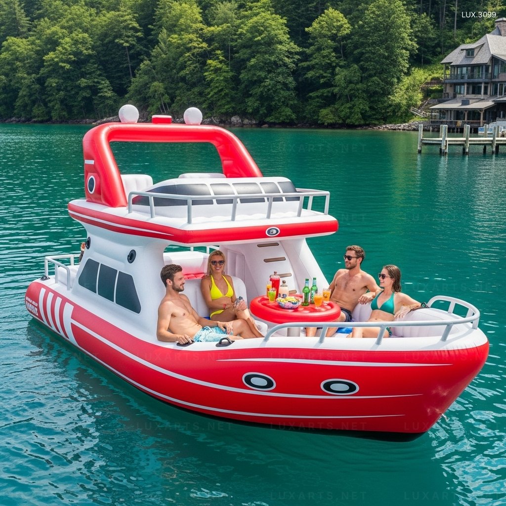 Inflatable Yacht Lake Floats: Durable & Comfortable Water Floats for Lakes inflatable yacht lake floats 4
