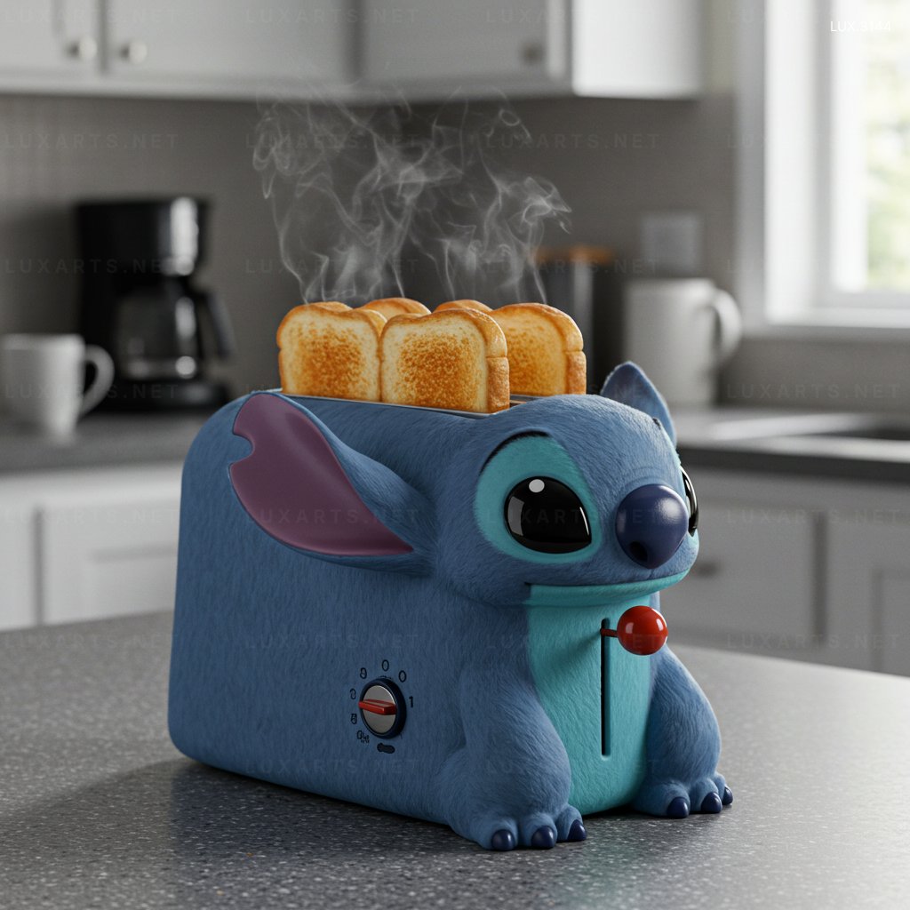 Stitch Shaped Toaster – The Perfect Gift for Disney Fans stitch toaster 1