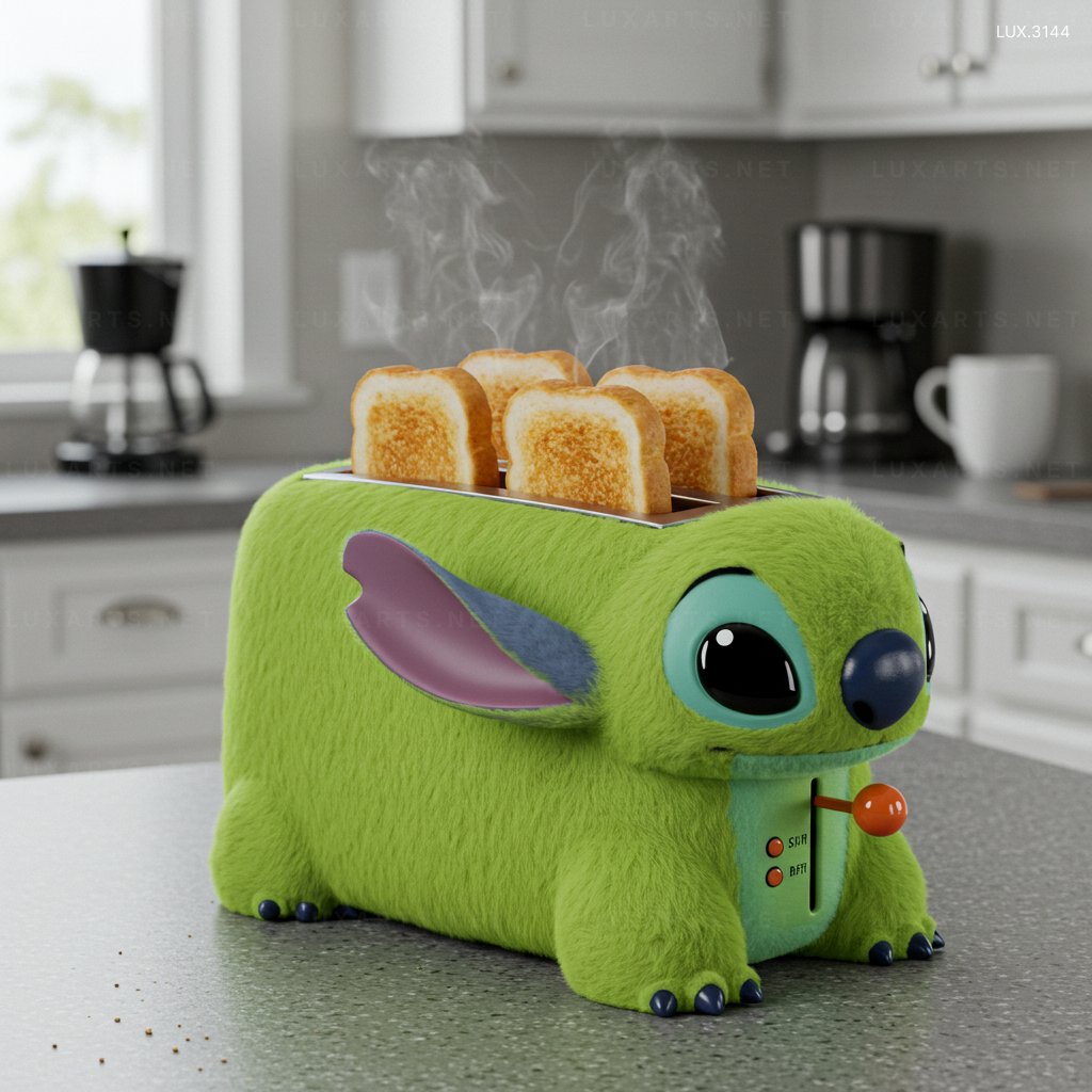 Stitch Shaped Toaster – The Perfect Gift for Disney Fans stitch toaster 2