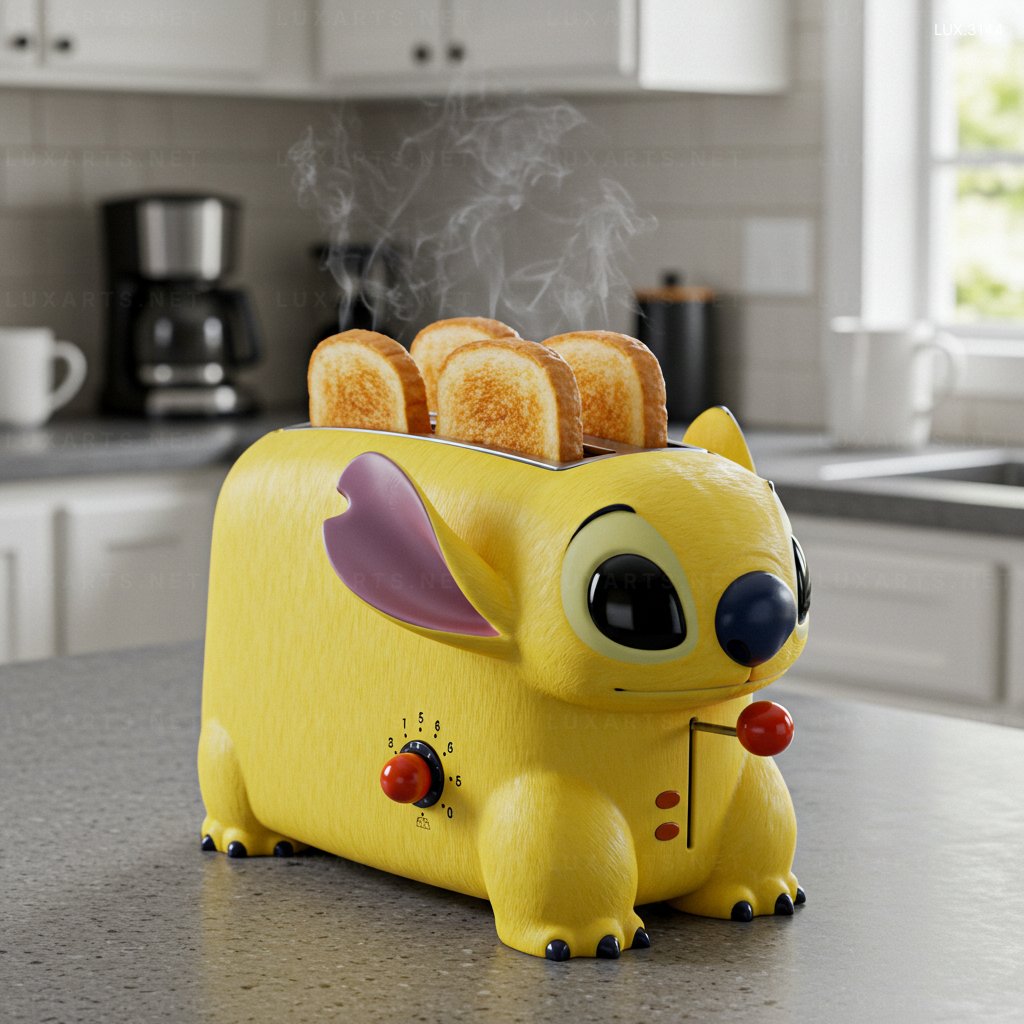 Stitch Shaped Toaster – The Perfect Gift for Disney Fans stitch toaster 4