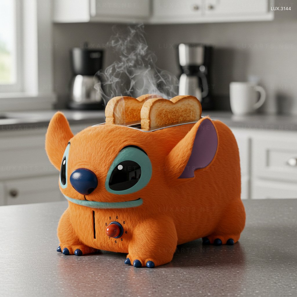 Stitch Shaped Toaster – The Perfect Gift for Disney Fans stitch toaster 6