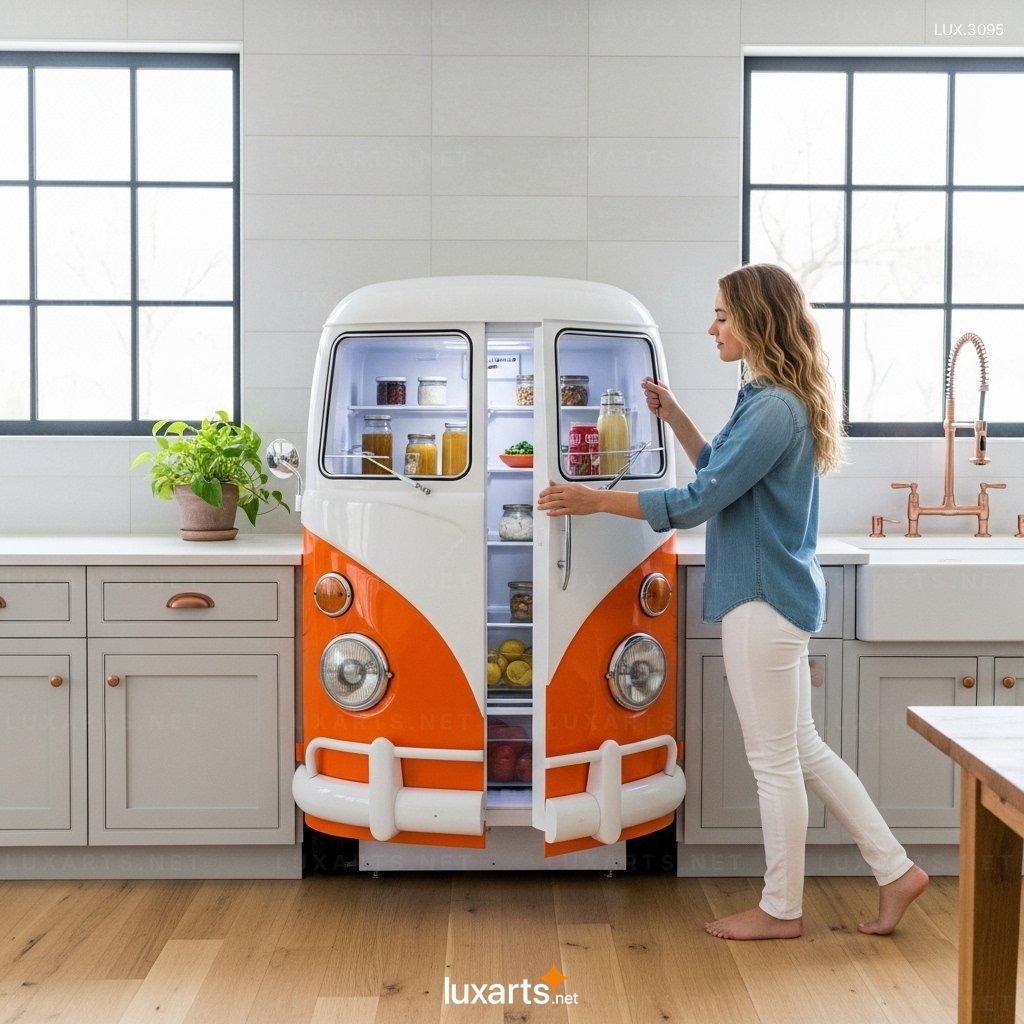 VW Bus Shaped Refrigerators – Unique Vintage Design Coolers for Modern Living vw bus refrigerators 1