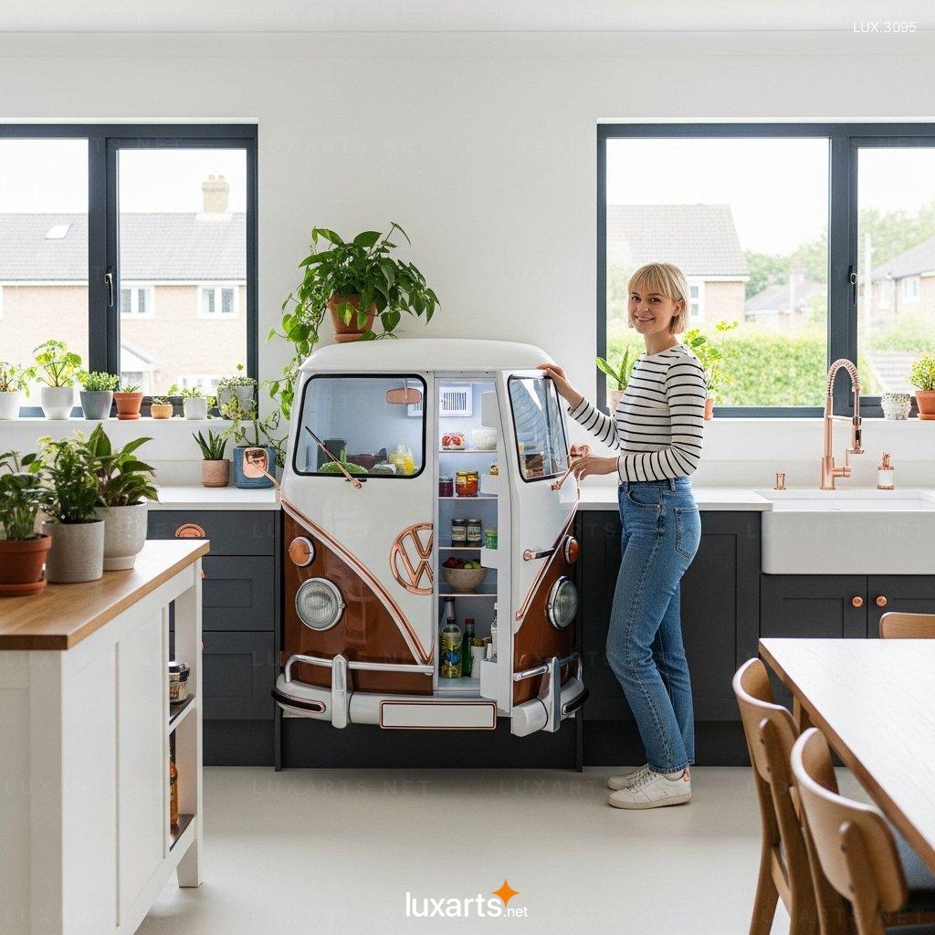 VW Bus Shaped Refrigerators – Unique Vintage Design Coolers for Modern Living vw bus refrigerators 3