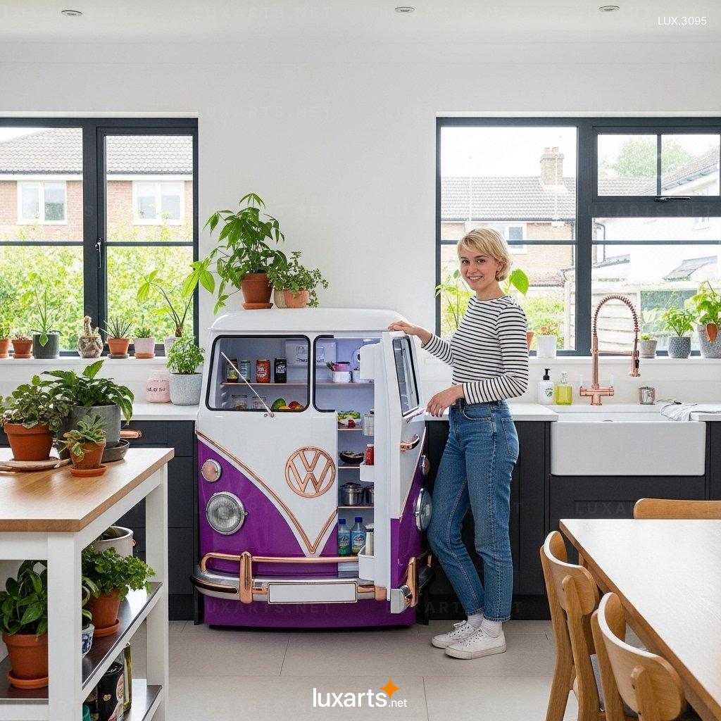 VW Bus Shaped Refrigerators – Unique Vintage Design Coolers for Modern Living vw bus refrigerators 7