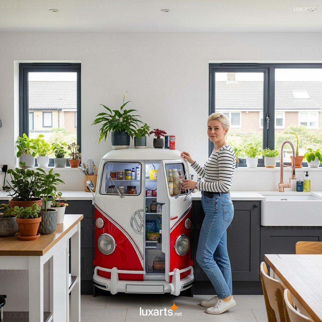 VW Bus Shaped Refrigerators – Unique Vintage Design Coolers for Modern Living vw bus refrigerators 8