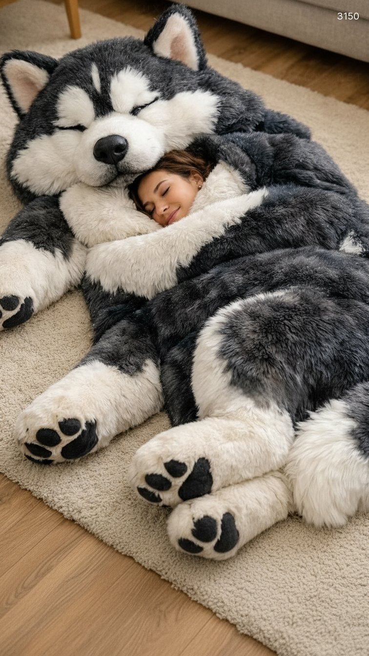 Dog Shaped Sleeping Bag – Cute & Cozy Pet-Style Sleep Solution for Kids and Adults 3150 husky sleeping bags 20260317 11