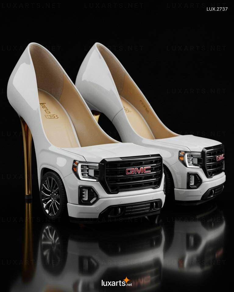 GMC Sierra Shaped Heels – Unique Automotive-Inspired Footwear Design gmc sierra heels 1