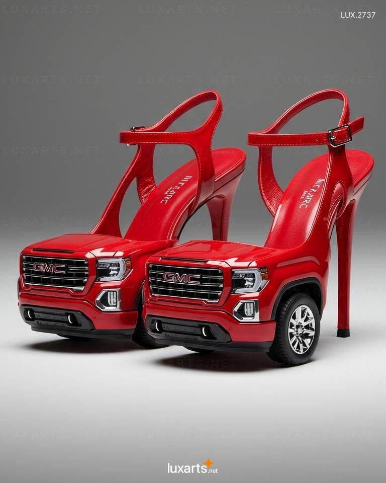 GMC Sierra Shaped Heels – Unique Automotive-Inspired Footwear Design gmc sierra heels 5
