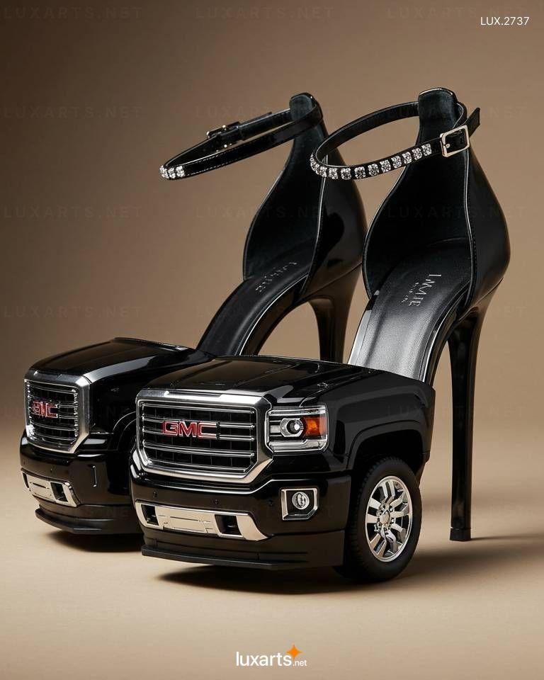 GMC Sierra Shaped Heels – Unique Automotive-Inspired Footwear Design gmc sierra heels 6
