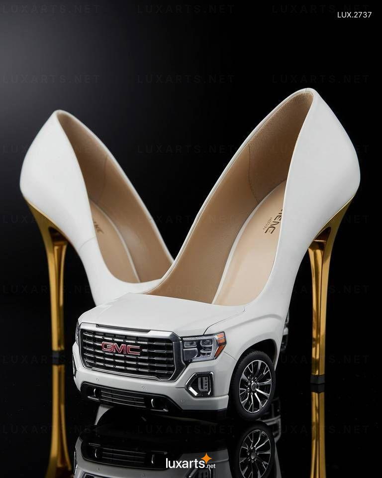 GMC Sierra Shaped Heels – Unique Automotive-Inspired Footwear Design gmc sierra heels 7