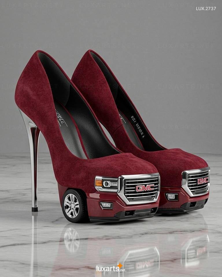 GMC Sierra Shaped Heels – Unique Automotive-Inspired Footwear Design gmc sierra heels 8