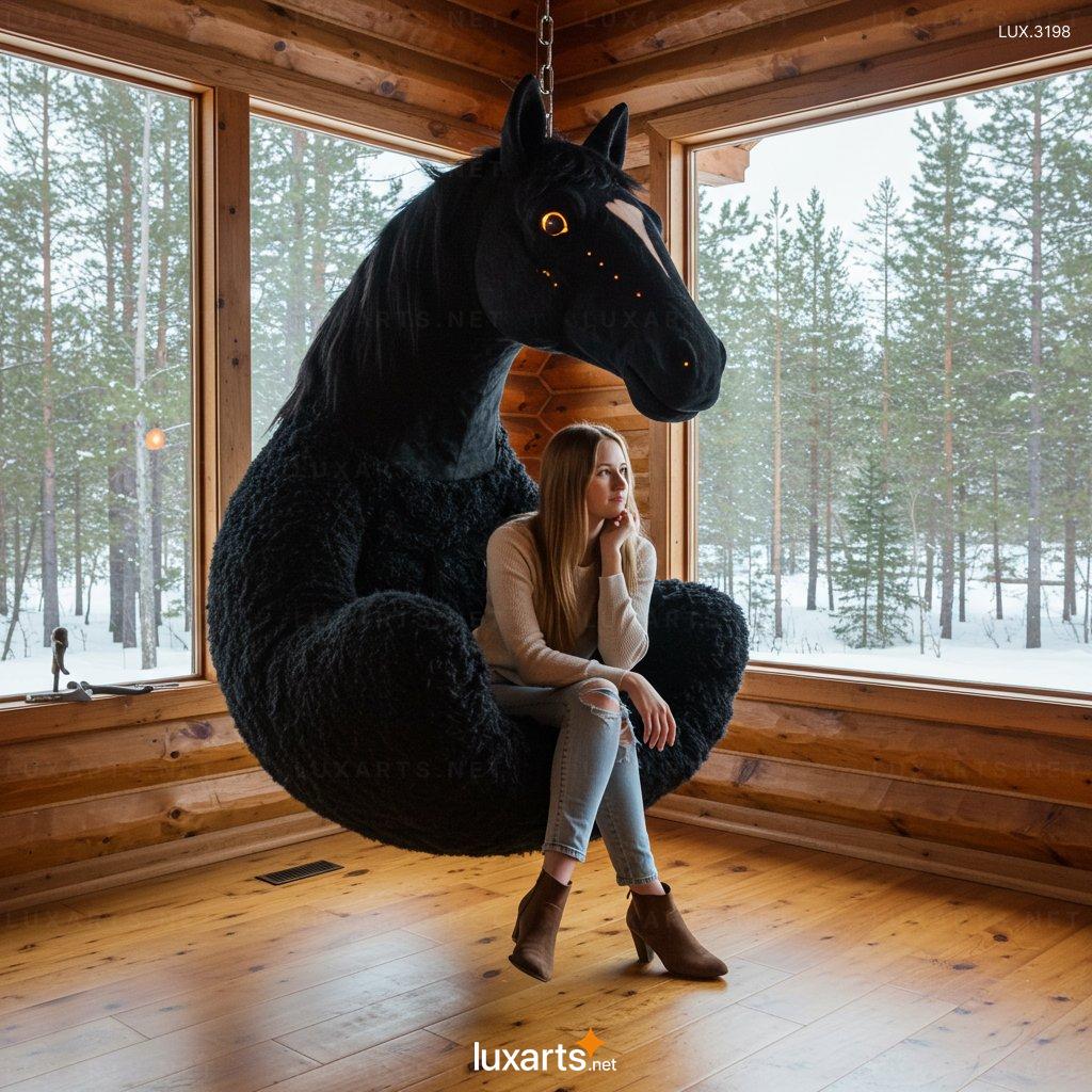 Horse Shaped Hanging Chair – Cozy Indoor & Outdoor Hanging Swing for Relaxation horse hanging chair 2