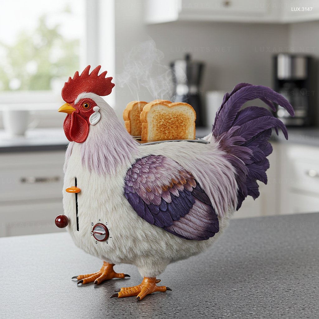 Rooster Shaped Toaster – Stylish & Fun Kitchen Gadget for Breakfast Lovers 9 Rooster Shaped Toaster – Stylish & Fun Kitchen Gadget for Breakfast Lovers rooster toaster 5