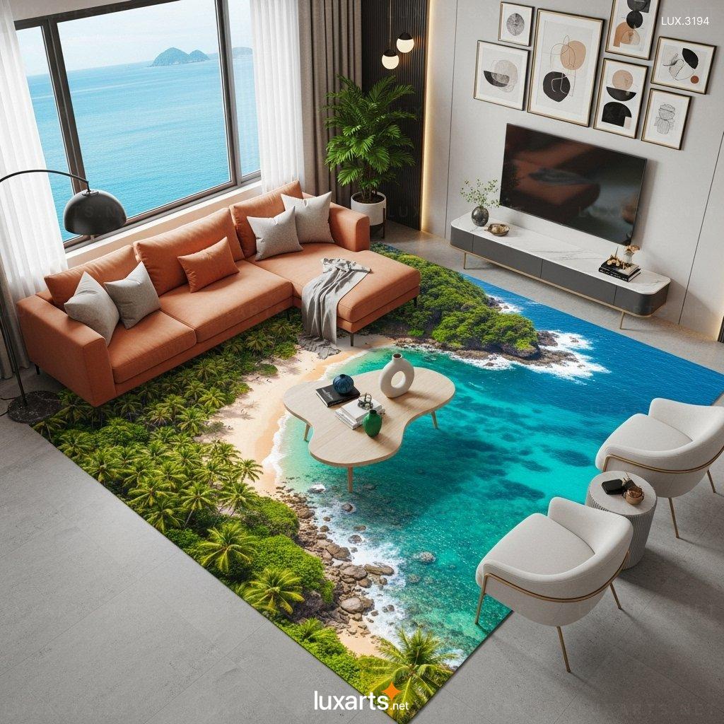 Nature Scene Area Rug – Realistic Outdoor Landscapes for Indoor Style ...