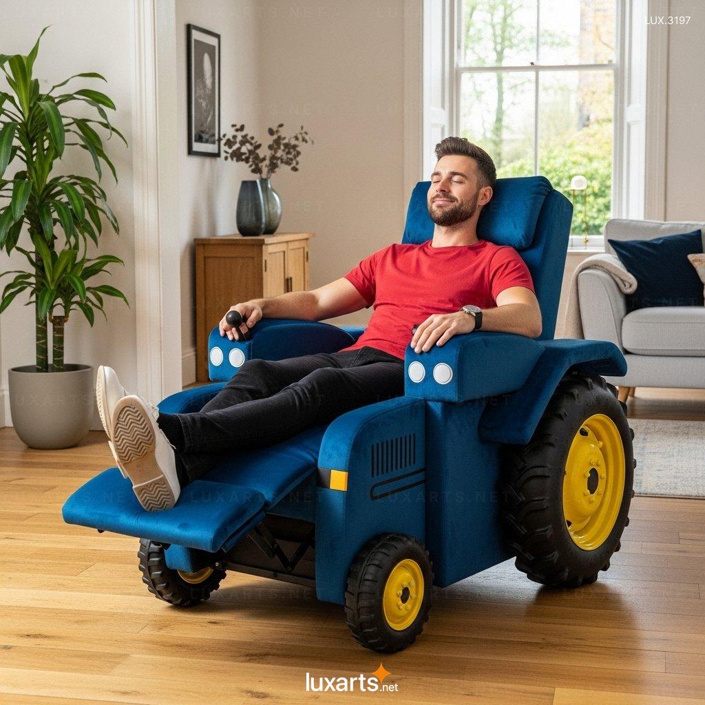 Tractor Shaped Recliners – Combining Fun Design & Cozy Relaxation 9 Tractor Shaped Recliners – Combining Fun Design & Cozy Relaxation tractor recliners 9